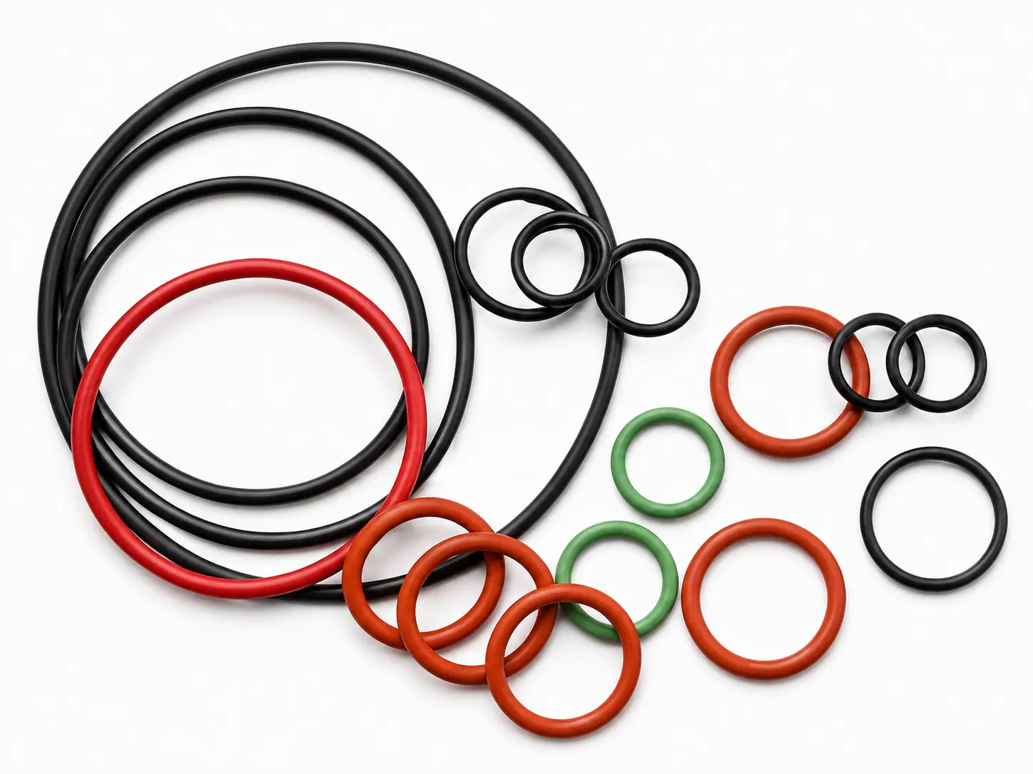 Industrial Rubber O-Rings - NBR Viton EPDM Silicone